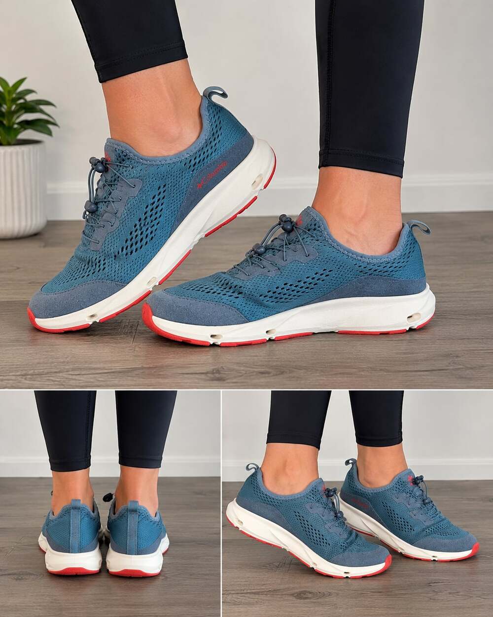 Columbia Women Drainmaker IV Water Shoes Blue Red Size 9 - Picture 2 of 16